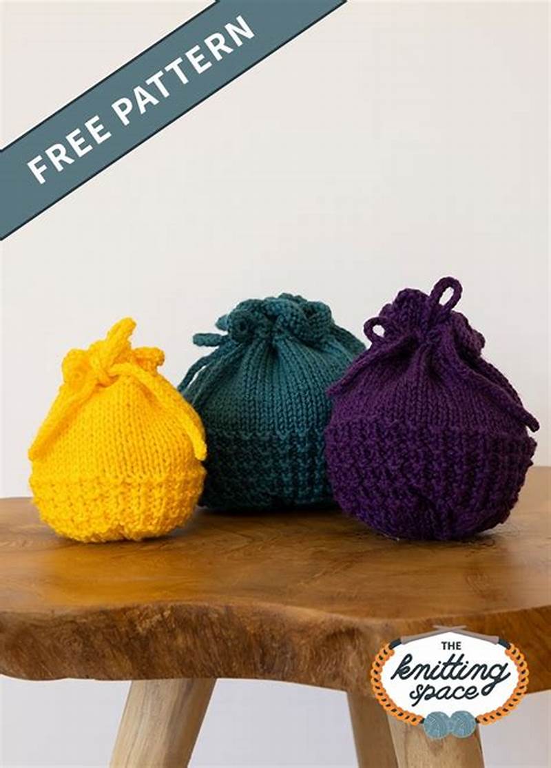 Knitted Drawstring Bag Pattern