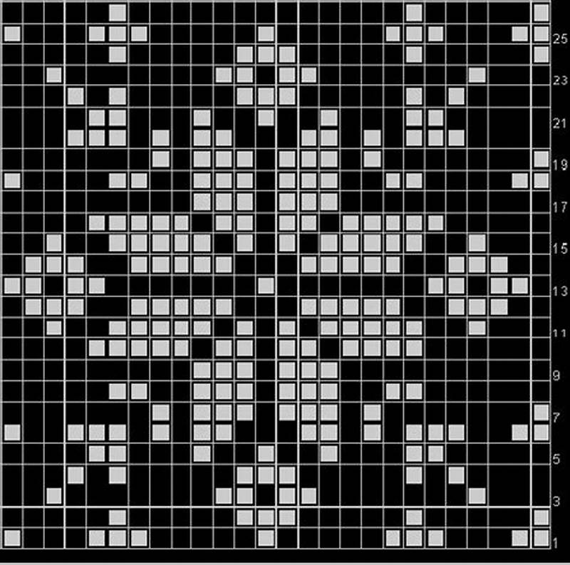 Knitting Snowflake Pattern
