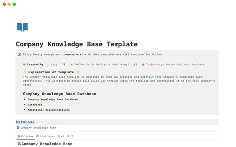 Knowledge Base Form Template