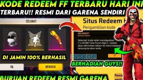Kode Redeem FF Terbaru Hari Ini