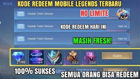 Kode Redeem ML Mobile Legends