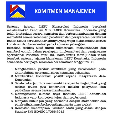 Komitmen Manajemen