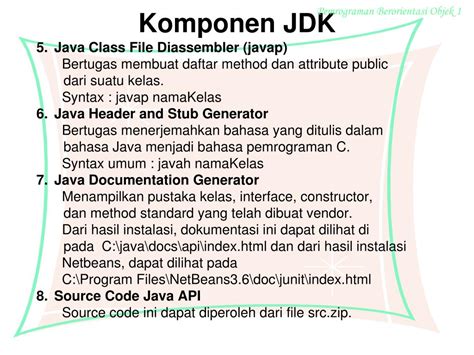 Komponen JDK