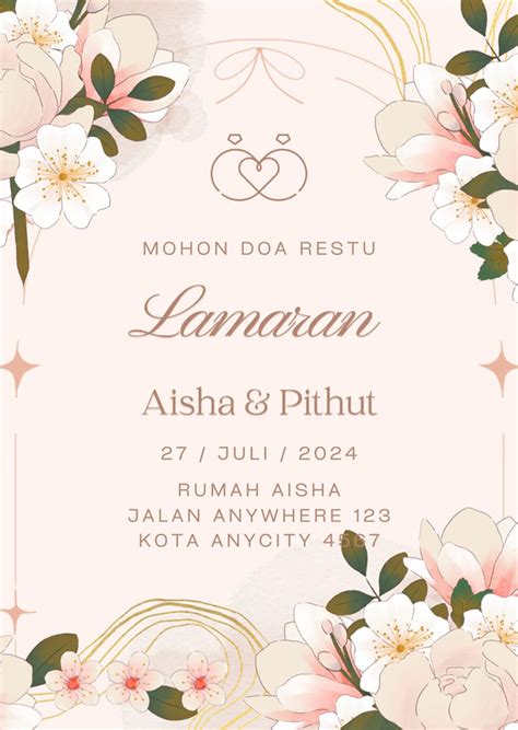 Komponen Undangan Lamaran
