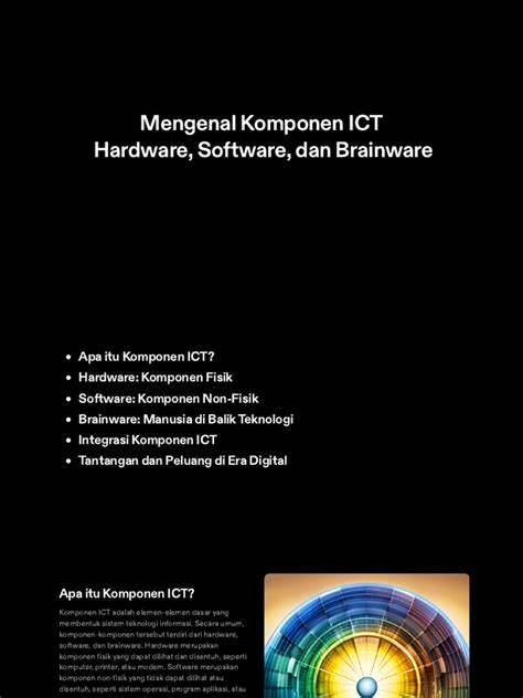Komponen Utama dalam ICT