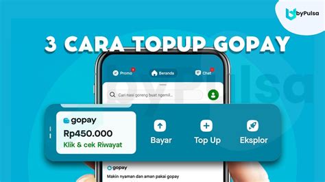 Konfirmasi Top Up Gopay dengan Pulsa Indonesia