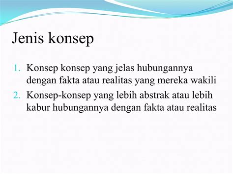 Konsep yang Jelas