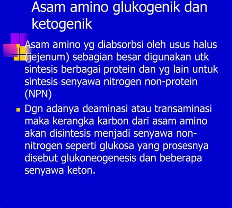 Konsumsi Asam Amino Glukogenik yang Sehat