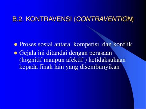 Kontravensi (Contravention)