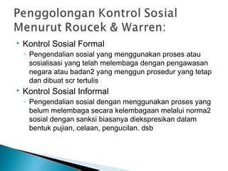 Kontrol Sosial Formal