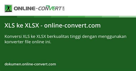 Konversi XLS ke XLSX
