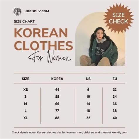 Korean Size Chart