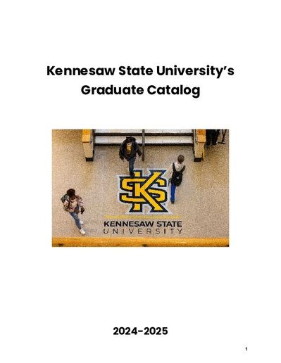 Ksu Graduate Catalog