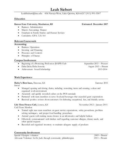 Ksu Resume Template