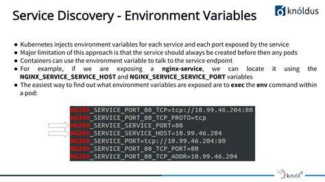 Kubernetes Service Discovery Environment Variables
