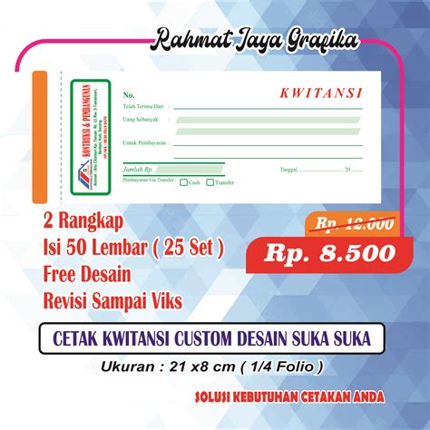 Kwitansi dengan Logo
