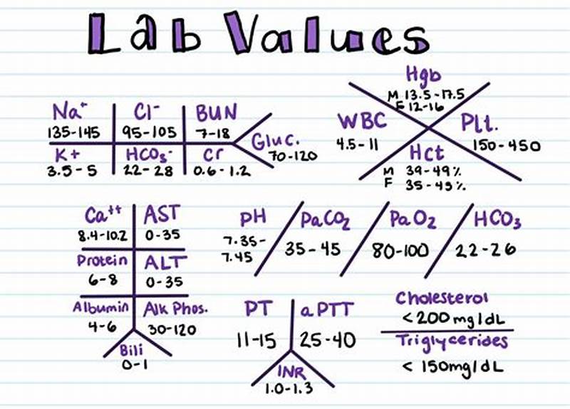 Lab Value Chart