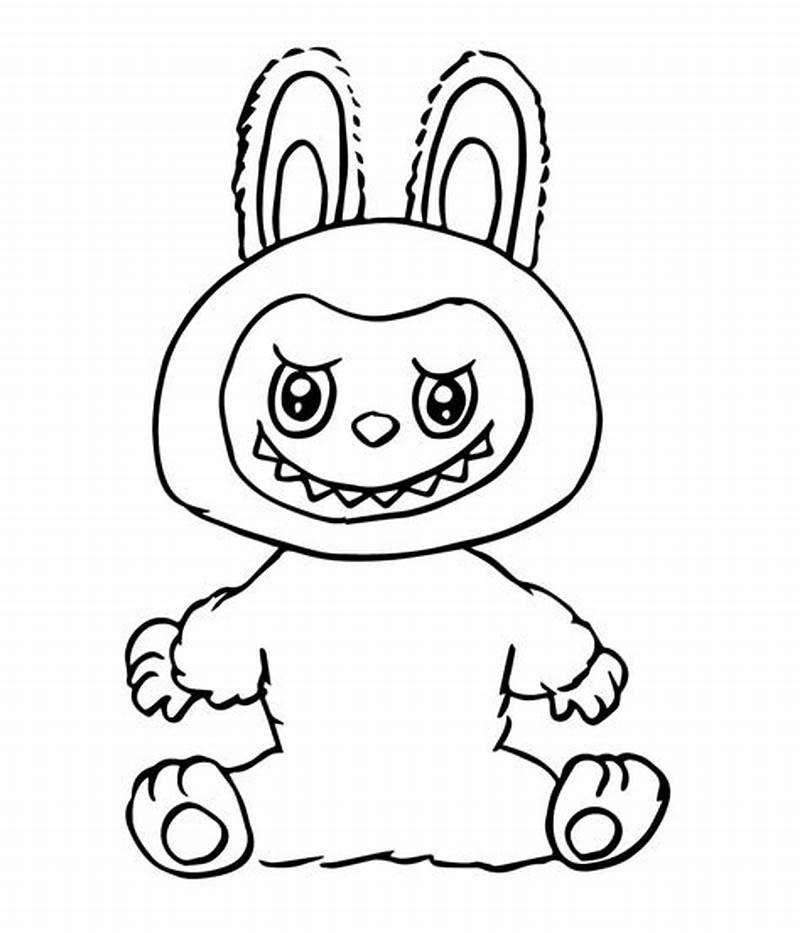 Labubu Box Coloring