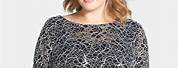 Lace Plus Size Dressy Tops for Women