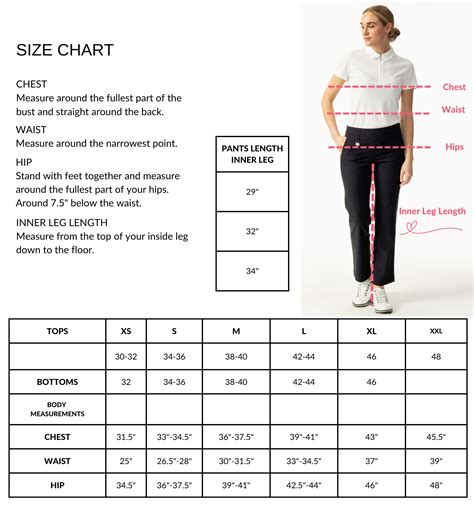 Ladies Waist Size Chart