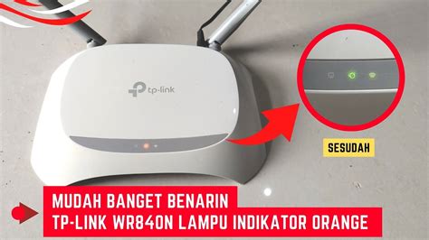 Lampu indikator router