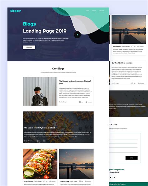 Landing Page Blogger Template