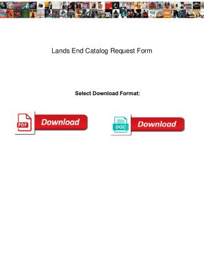 Lands End Catalog Request Form
