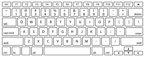 Laptop Keyboard Printable