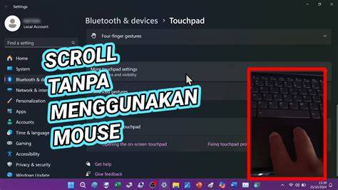 Laptop Scroll Sendiri