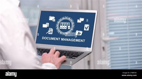 Laptop showing document