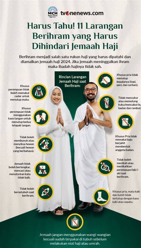 Larangan Ihram: Daftar Hal yang Tidak Boleh Dilakukan