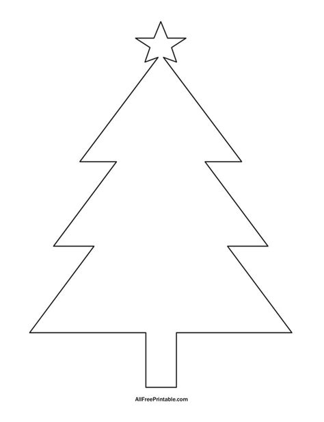 Large Christmas Tree Template