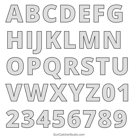 Large Letters Of The Alphabet Template