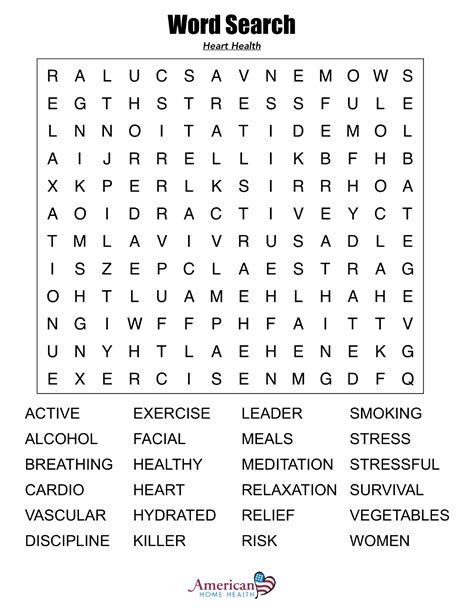 Large Print Free Printable Word Search Puzzles Printable