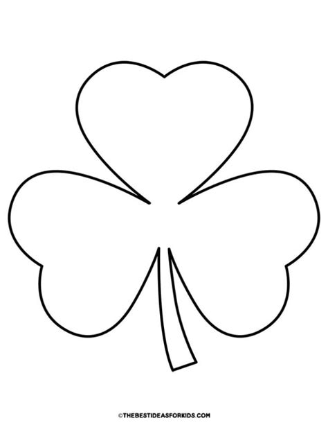 Large Shamrock Template