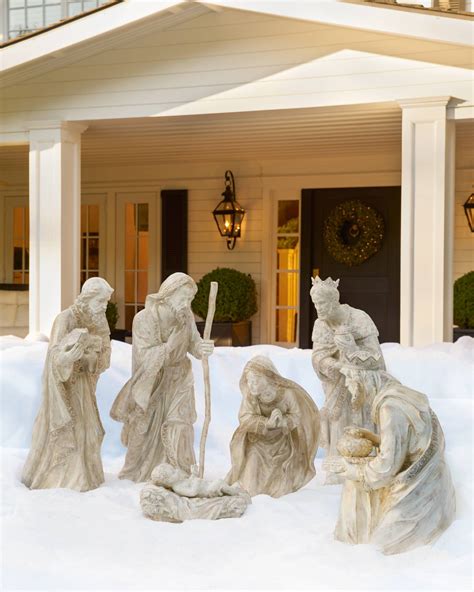 Large Size Stone Nativity Set From Cataloge