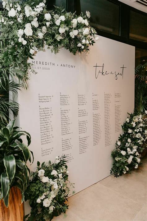 Large Wedding Seating Chart
