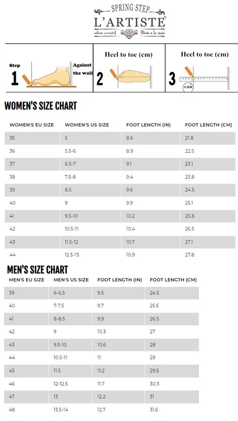 Lartiste Size Chart