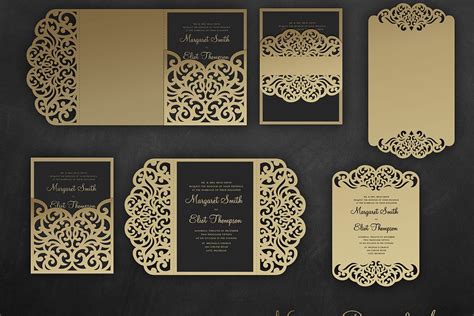 Laser Cut Wedding Invitations Templates Free Download