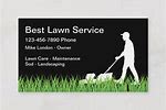 Lawn Care Business Cards Templates
