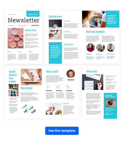 Layout Employee Newsletter Template