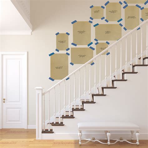 Layout Staircase Gallery Wall Template