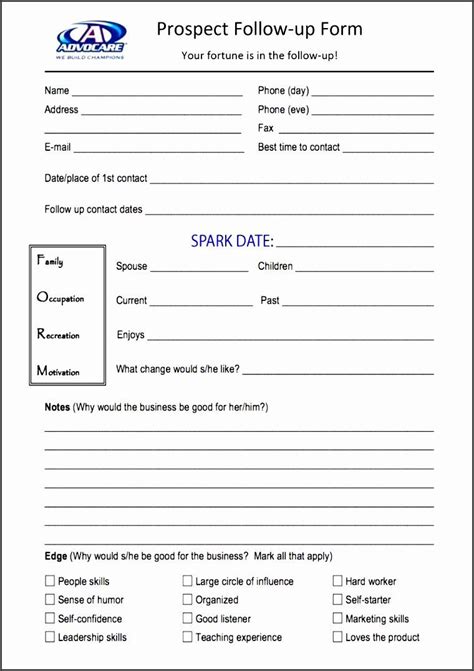 Lead Document Template