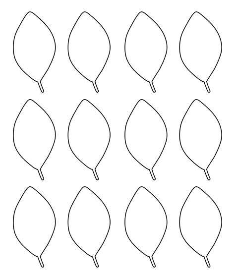 Leaf Template For Flowers