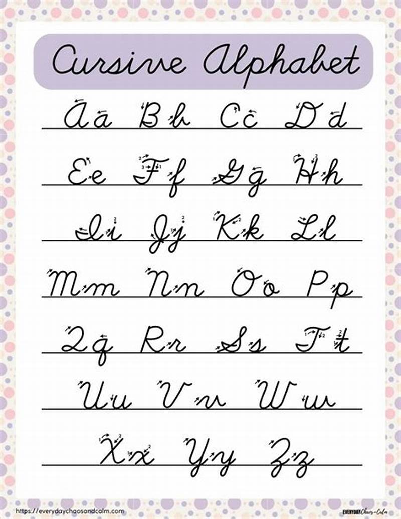 Learn Cursive Printable
