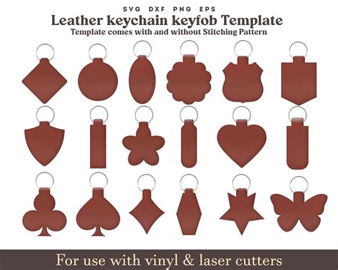 Leather Keychain Template