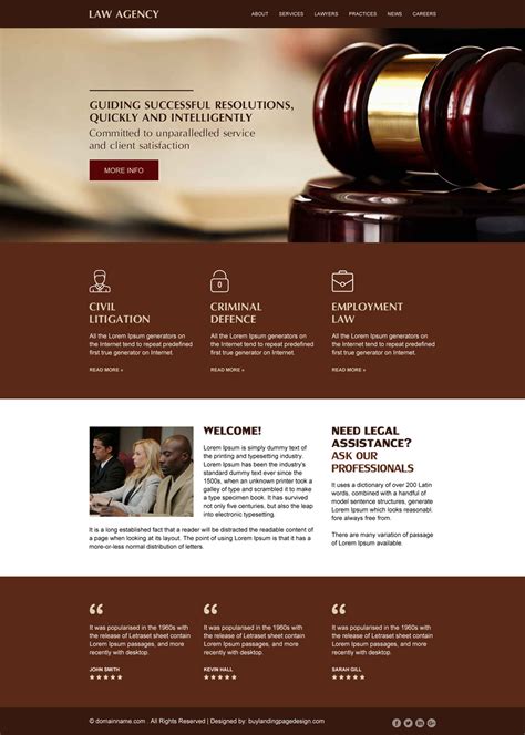 Legal Website Templates
