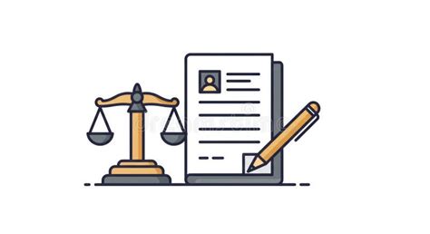 Legal document and scale of justice