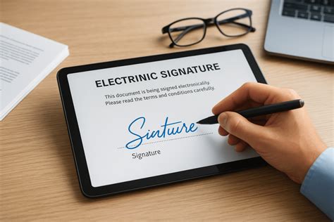 Legal document signature