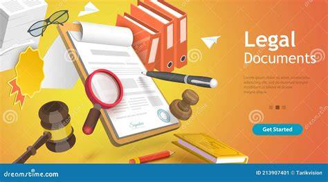 Legal documents illustration